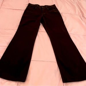 Comptoir des Cotonniers Cover brown flare cotton minimalist pants siz 38 or US 6